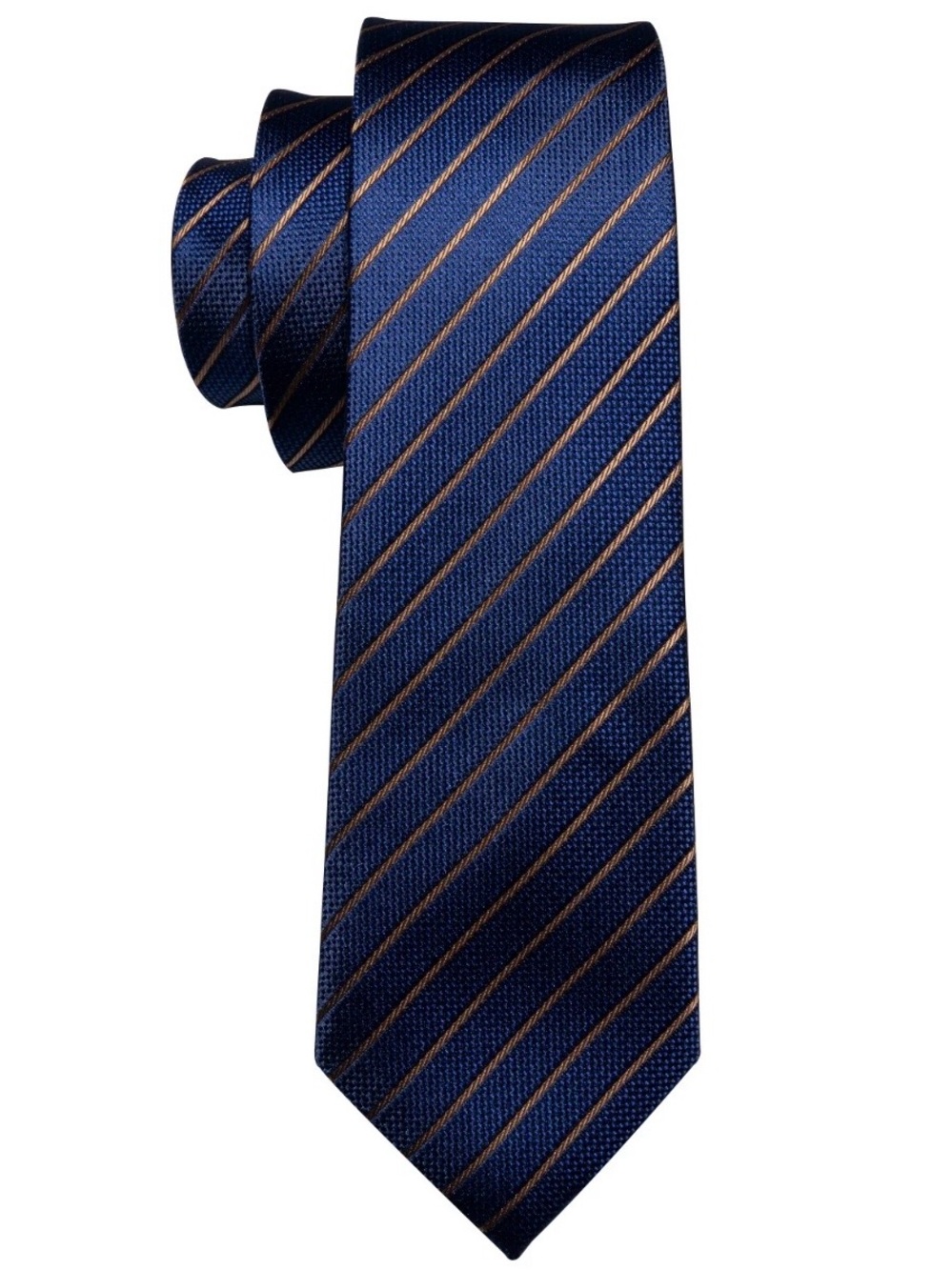 Classic Navy Blue Striped Men's Tie